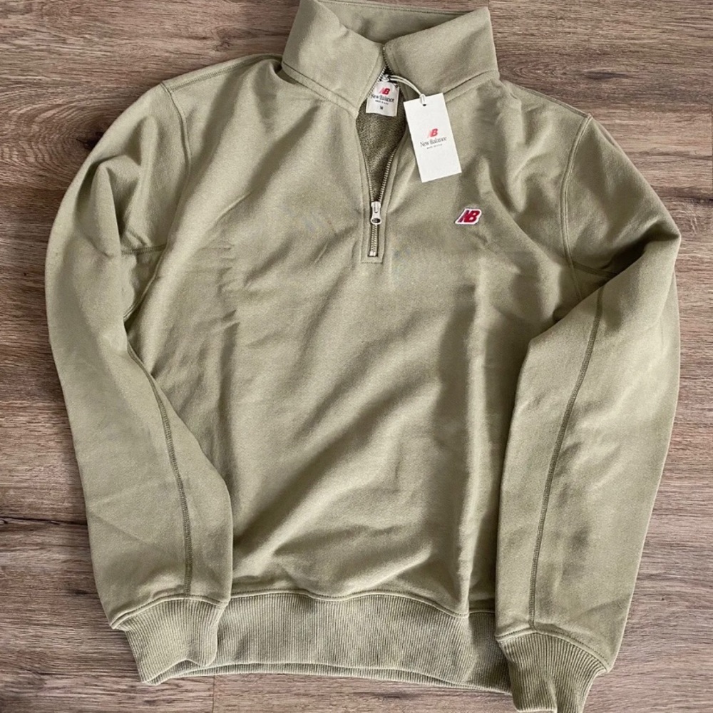 New Balance MADE In USA Core Quarter Zip Pullover True Camo Incense Medium 990
